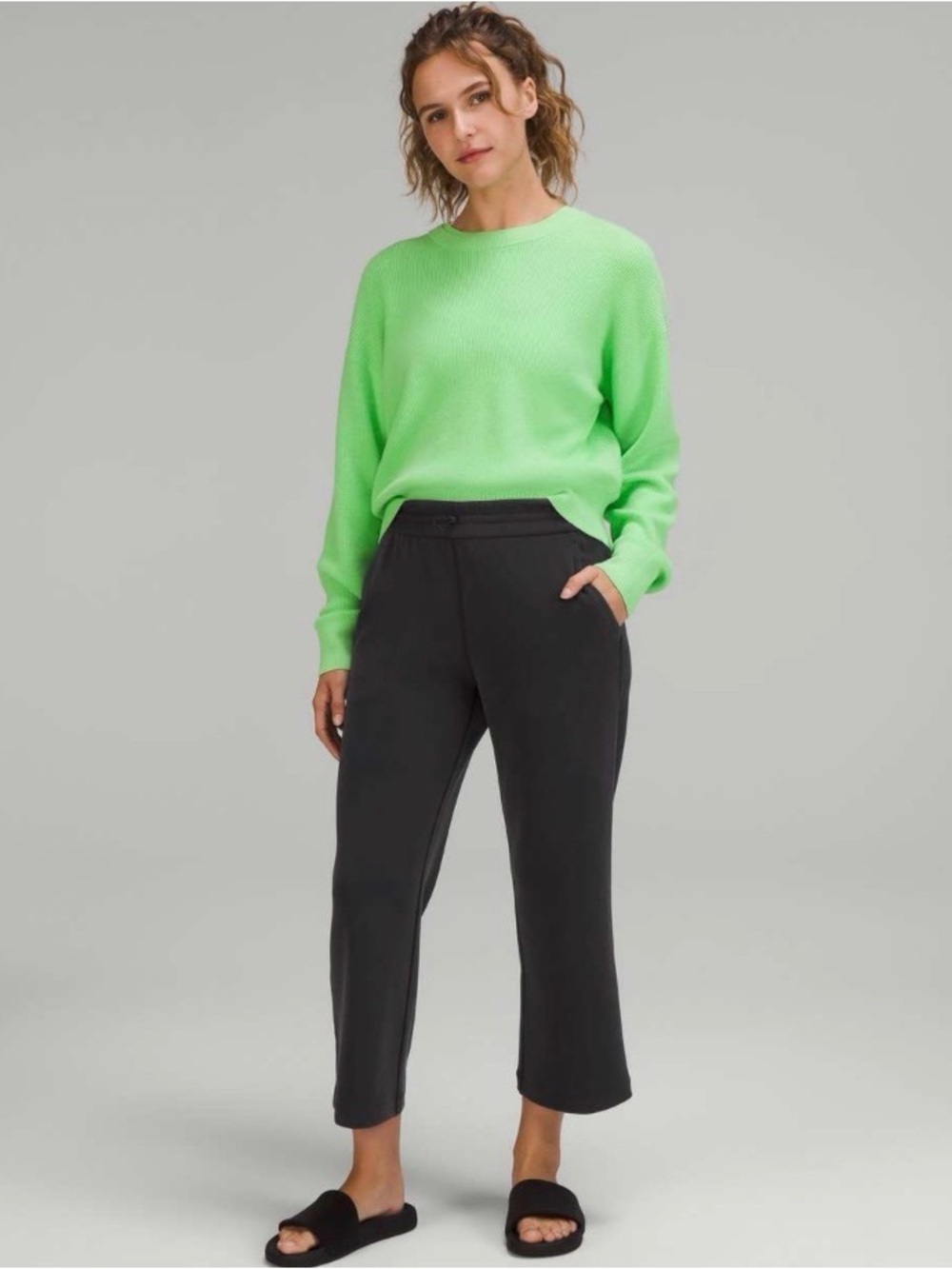 Lululemon Softstreme High Rise Straight Leg Crop Pant 14